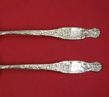 Heraldic by Whiting Sterling Silver Salad Serving Set 2pc Long Fancy Scalloped