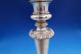 English Sheffield Silver on Copper Candlestick Pair 10 1/2" x 4 5/8" (#8554)