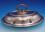 John Grinsell and Sons English Silverplate Vegetable Dish Covered Beaded (#9230)