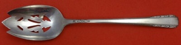 Courtship by International Sterling Silver Serving Spoon Pierced Original 8 5/8"