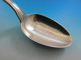 Lap Over Edge Plain by Tiffany Sterling Silver Stuffing Spoon w/ Button 12 1/8"