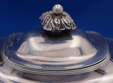 John Watson & Son English Georgian Sterling Silver Tea Set 3pc Floral (#8395)