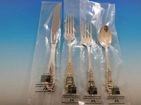 Rose Point by Wallace Sterling Silver Flatware Set for 8 Service 42 Pieces New