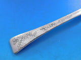 Lap Over Edge Acid Etched by Tiffany Sterling Silver Berry Spoon Raspberry 9"