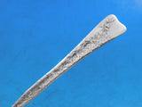 Lap Over Edge Acid Etched Tiffany Sterling Silver Teaspoon Marigold Flowers 6"
