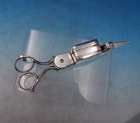 Thomas Jordan English Silverplate Wick Cutter Footed 7" Birmingham (#6844-2)