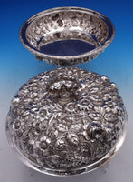 Repousse by Jenkins and Jenkins Sterling Silver Round Covered Dish #246 (#7821)