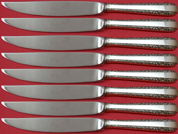 Candlelight by Towle Sterling Silver Steak Knife Set 8pc Not Serrated Custom