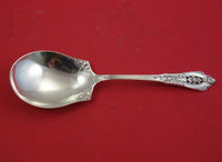 Rose Point by Wallace Sterling Silver Salad Serving Spoon 9"