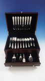 Corsage by Stieff Sterling Silver Floral Iris Flatware Set 8 Service 37 Pieces