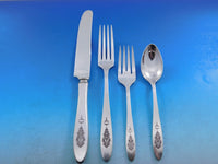 Bird of Paradise by Community Silverplate Flatware Set For 24 Service 115 pieces
