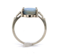 14k Gold 3.04 Carat Australian Genuine Natural Opal and Diamond Ring (#J6456)