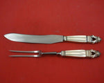 Acorn by Georg Jensen Sterling Silver Steak Carving Set 2pc HH WS Knife 10 1/2"