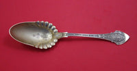 Angelo by Wood and Hughes Sterling Silver Salad Serving Spoon GW Frosted BC
