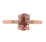14k Rose Gold .92ct Oregon Genuine Natural Sunstone Ring Size 6.75 (#J7207)