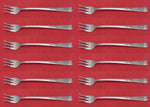 Classic Rose by Reed and Barton Sterling Silver Cocktail Fork Set 12 pcs 5 1/2"