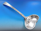 Lap Over Edge Acid Etched by Tiffany Sterling Silver Soup Ladle Heart 13 1/2"