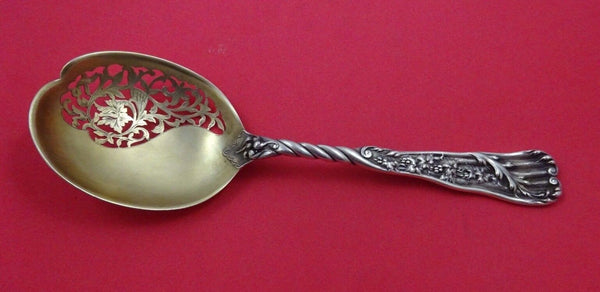 Reed and Barton Sterling Silver Pea Spoon GW Pcd Heavy Cast Bright Cut 9 3/8"