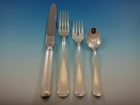 Mauriziano by Schiavon Italy Sterling Silver Flatware Set 8 Dinner 40 pcs New