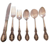 American Beauty by Manchester Sterling Silver Flatware Set for 8 Service 56 pcs