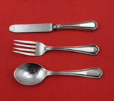 Hepplewhite by Reed and Barton Sterling Silver Baby Set 3pc Knife Fork Spoon