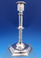 Wm. Hutton and Sons English Victorian Sterling Silver Candlestick Pair (#8433)