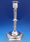 Wm. Hutton and Sons English Victorian Sterling Silver Candlestick Pair (#8433)