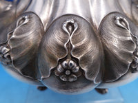 Edward Barnard English Georgian Sterling Silver Tea Set 4pc 3-D Gourds (#7502)