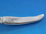 Lap Over Edge Acid Etched Tiffany Sterling Silver Fish Knife Sea Grasses 7 7/8"
