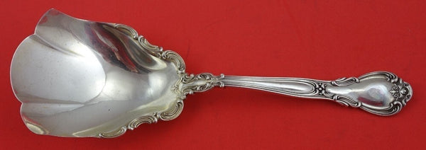 Chantilly by Gorham Sterling Silver Berry Scoop applied lacing 8 7/8" Rare
