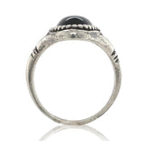 Sterling Kalo Black Onyx Ring Handwrought by Bjarne Axness Size 7.25 (#J6850)