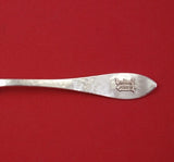 Antique Hammered by Shreve Sterling Silver Tea Fork Applied Monogram "W" 6 1/4"