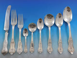 Grape by Whiting Sterling Silver Flatware Set Service 84 pieces Early