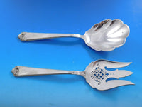 George II Rex by Watson Sterling Silver Flatware Set Service 59 pc Dinner S Mono