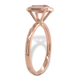 14k Rose Gold 1.00 Carat Genuine Natural Oregon Sunstone Solitaire Ring (#J7160)