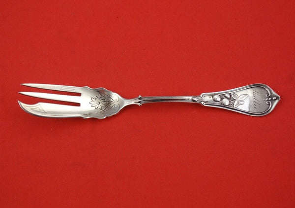Strawberry  by Various Makers Sterling Silver Pickle Fork by Gary 3-tine 6 1/8"