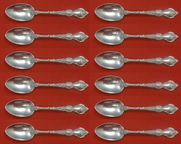 Du Barry by International Sterling Silver Teaspoon Set 12 pieces 6"