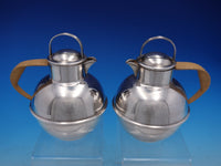 Number 673 by International Silverplate 3 Piece Tea Pots with Stand (#4444)