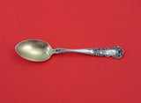 Pansy By International Sterling Silver Demitasse Spoon light gold wash 4 1/2"