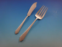 William & Mary by Lunt Sterling Silver Flatware Set For 8 Service 50 Pieces
