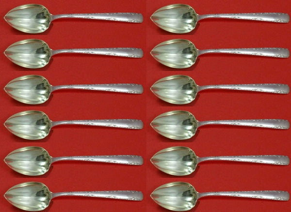 Camellia by Gorham Sterling Silver Grapefruit Spoon Custom Set 12 pcs 6" Fluted