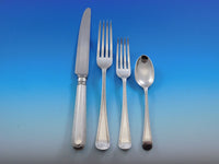 Feather Edge by CJ Vander Sterling Silver Flatware Set 12 Service Dinner 76 pcs
