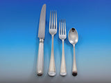 Feather Edge by CJ Vander Sterling Silver Flatware Set 12 Service Dinner 76 pcs