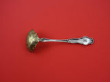 Irian by Wallace Sterling Silver Sauce Ladle gold wash 5 1/2"