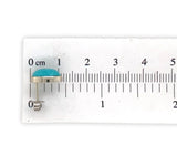 14k White Gold 4.71ct Genuine Natural Kingman Turquoise Stud Earrings (#J7122)