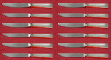 Pantheon by International Sterling Silver Steak Knife Custom Set of 12 pcs 8"