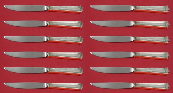 Pantheon by International Sterling Silver Steak Knife Custom Set of 12 pcs 8"