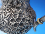 Repousse by Hennegan and Bates Sterling Silver Tea Set 5pc 58.49 ozt. (#7569)