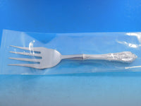 Rose Point by Wallace Sterling Silver Buffet Fork Custom Made 8 3/4"