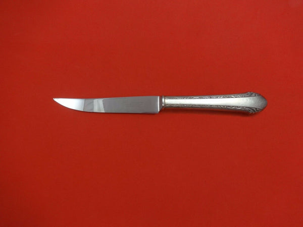 Chased Romantique by Alvin Sterling Silver Steak Knife HHWS Custom Made 8 1/2"